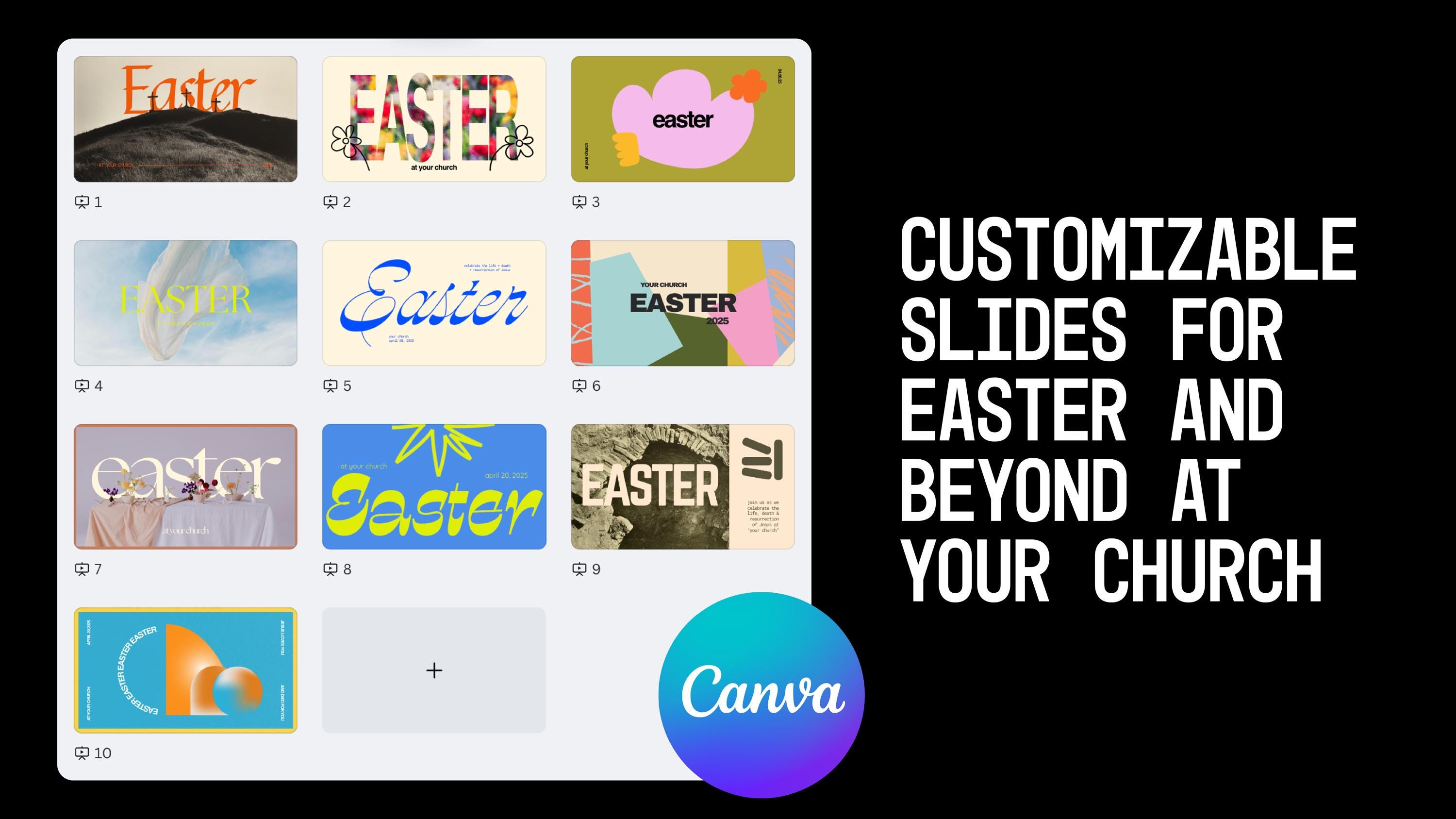 10 Customizable Canva Easter Slides Templates - Etsy