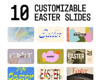 10 Customizable Canva Easter Slides Templates
