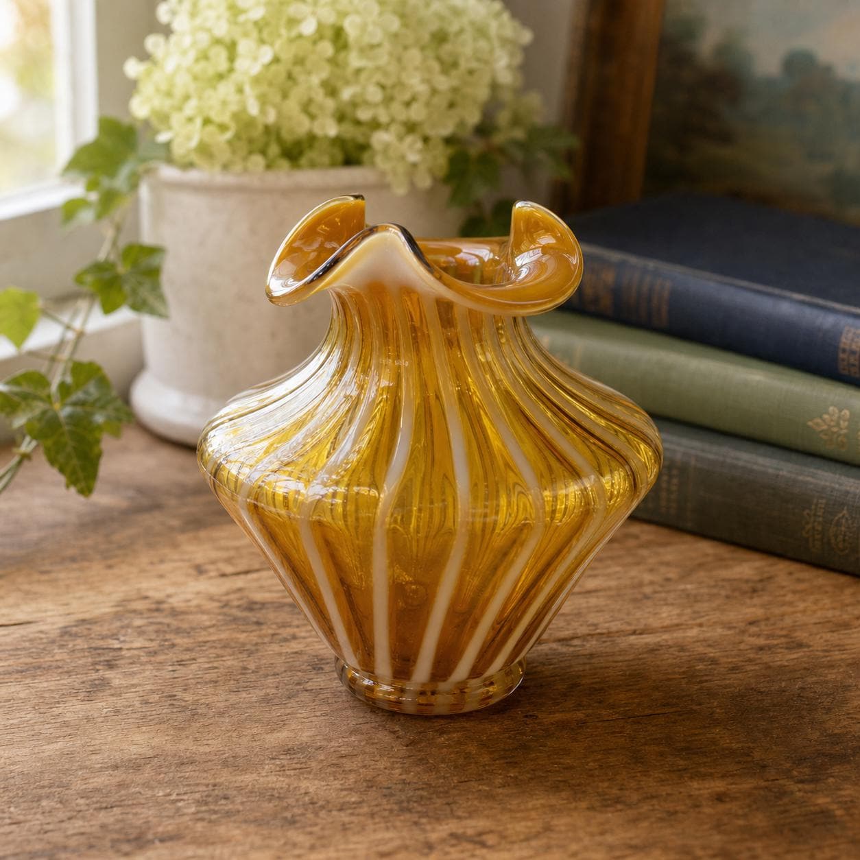 Fenton Opalescent Rib Optic - Etsy