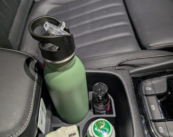 Skoda Kodiaq / Karoq bekerhouder voor grote (bijv. Frank Green)/Medium (bijv. Owala, Yeti) console-organizer voor bidons