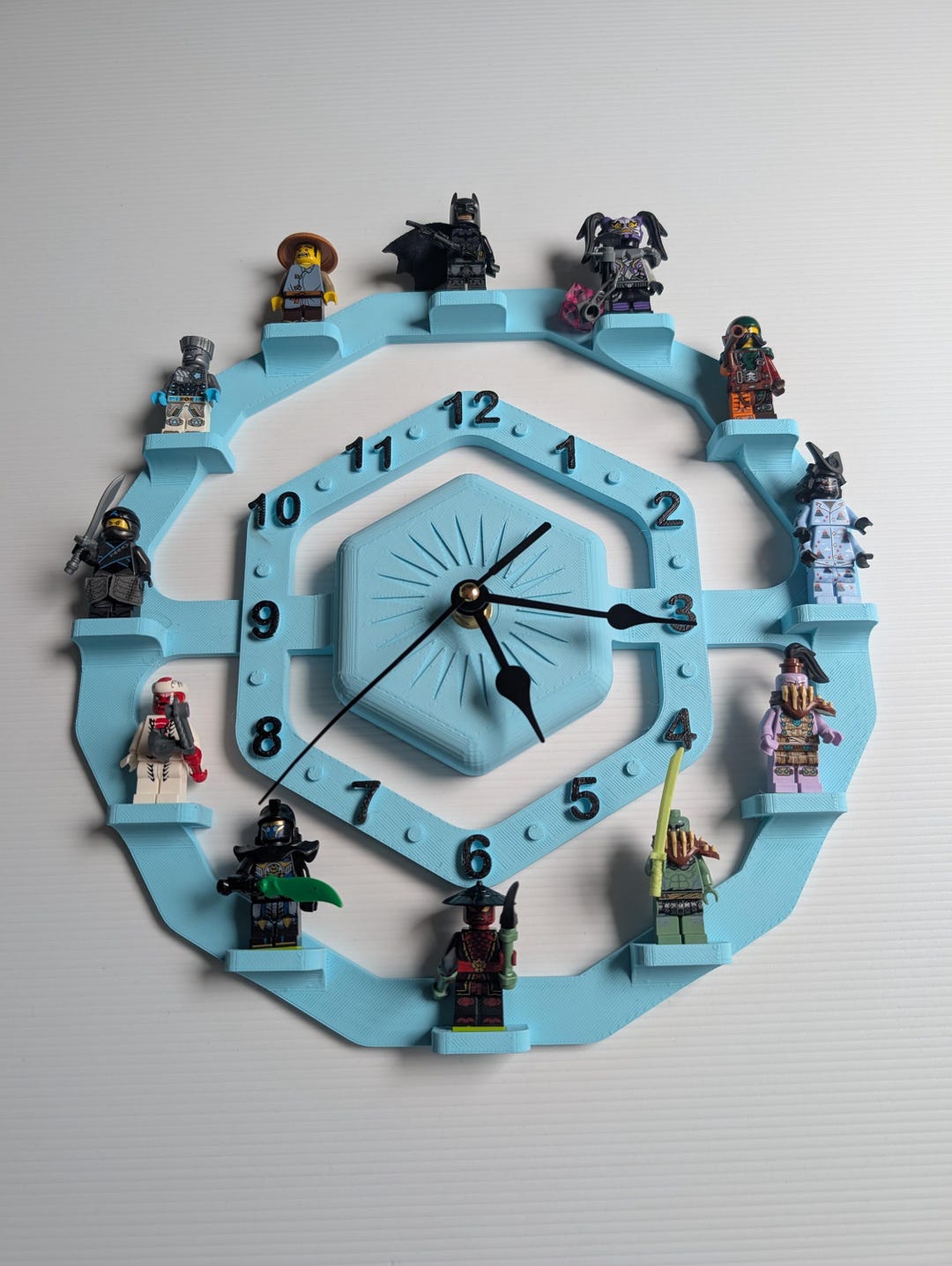 Lego Time. Sign Wall Clock for LEGO Minifigure Characters. Unusual Design Clock for ...