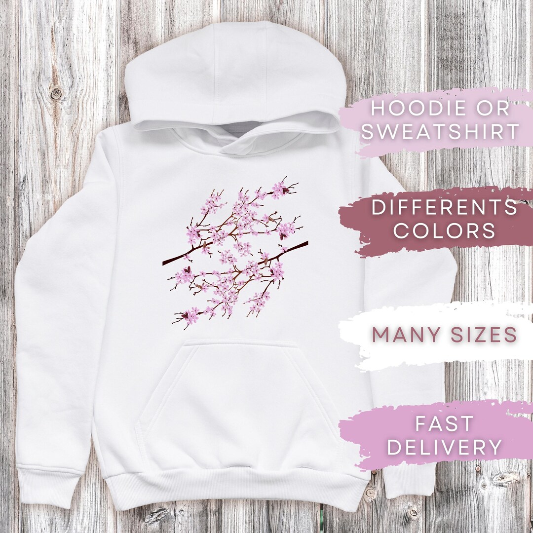 Cherry Blossom Sakura Women Zip Up Hoodie
