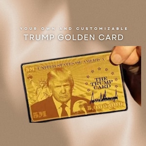 Ihre eigene Trump Goldene Karte PNG, Humorvolle PNG, Datei, Lustige PNG, Trending PNG, Beliebte PNG, T-Shirt, Shirt-Sublimation, Virales Virales Mem
