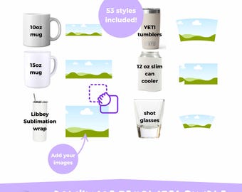 Tumbler Template Bundle, Tumbler Canva Editable Template, 20oz Tumbler Template, 30oz Tumbler Template, Canva Tumbler template, Libbey Glass