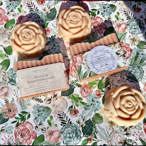 Rose and Sandalwood Artisan Goat Milk Soap