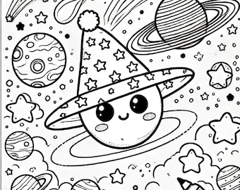 Páginas para colorear para niños | Animales, vehículos y espacio | Descargar PDF | Libro para colorear digital