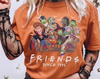 Retro Toy Story 1995 Halloween Shirt, Comfort Colors® Buzz Woody Jessie Spooky Tshirt, Toy Story Friends Group Tees