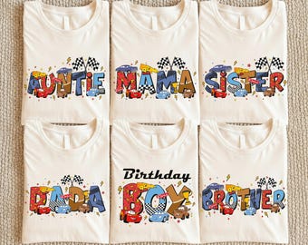 Cars Trip Shirt, Disney McQueen Family Tee, Pixar Mom Dad Sweatshirt, Lightning Birthday Gift, Cars Custom Name Shirts