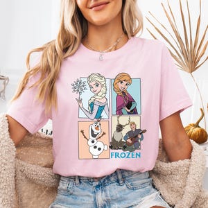 Frozen Elsa Anna Kids Shirt, Disney Trip Tee, Princess Girls Gift, Disneyland Vacation Sweatshirt, Frozen Olaf Toddler T-shirt image 4