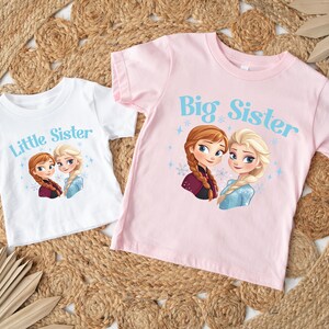 Frozen Sisters Shirt, Disney Big and Little Sister Matching Tee, Elsa and Anna Family Sweatshirt, Frozen Siblings Gİft
