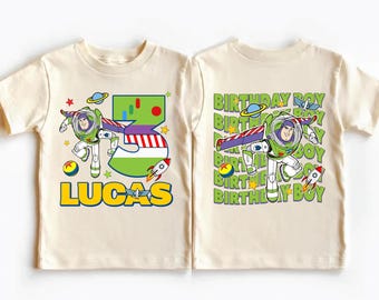 Buzz Lightjahre Geburtstag Shirt, Disney Toy Story Geburtstag Junge Party T-Shirt, Lightjahre Geburtstag Kinder Geschenk, Benutzerdefinierte Buzz Geburtstag Familie Sweatshirt