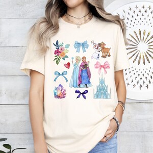 Princess Elsa And Anna Shirt, Disney Frozen Olaf Sweatshirt, Magical Castle Kids Sweatshirt, Disneyland Coquette Girls Tees