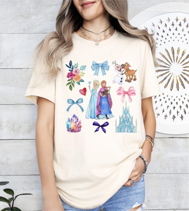 Princess Elsa And Anna Shirt, Disney Frozen Olaf Sweatshirt, Magical Castle Kids Sweatshirt, Disneyland Coquette Girls Tees