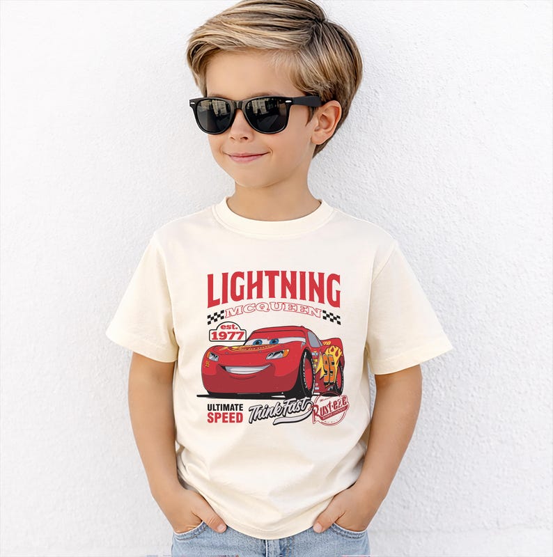 Lightning McQueen Shirt, Cars Kids Sweatshirt, Disney Pixar Gift Tee, McQueen Toddler Gift Sweater, Racing Cars Boys T-shirt