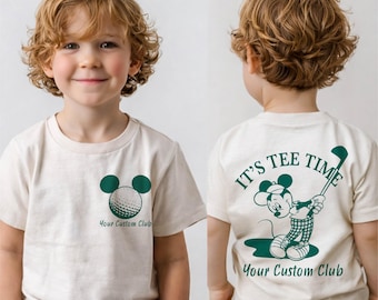 Mickey Golf Shirt, Personalized Golfing Tees, Disney Country Club Gift, Custom Name Golf T-shirts