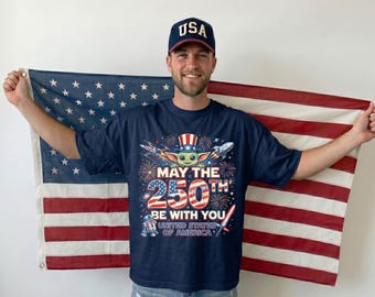 Star Wars 4th of July Shirt, Patriotic Baby Yoda Tee, Disney Independence Day Gift, 250th Anniversary T-shirts
