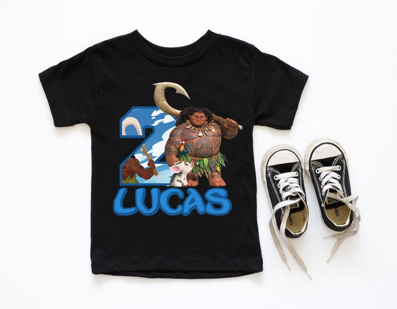 Maui Moana Birthday Shirt, Custom Maui Shirt, Maui Birthday Party T-Shirt, Pua Birthday Boy Tee, Walt Disney Birthday Sweatshirt