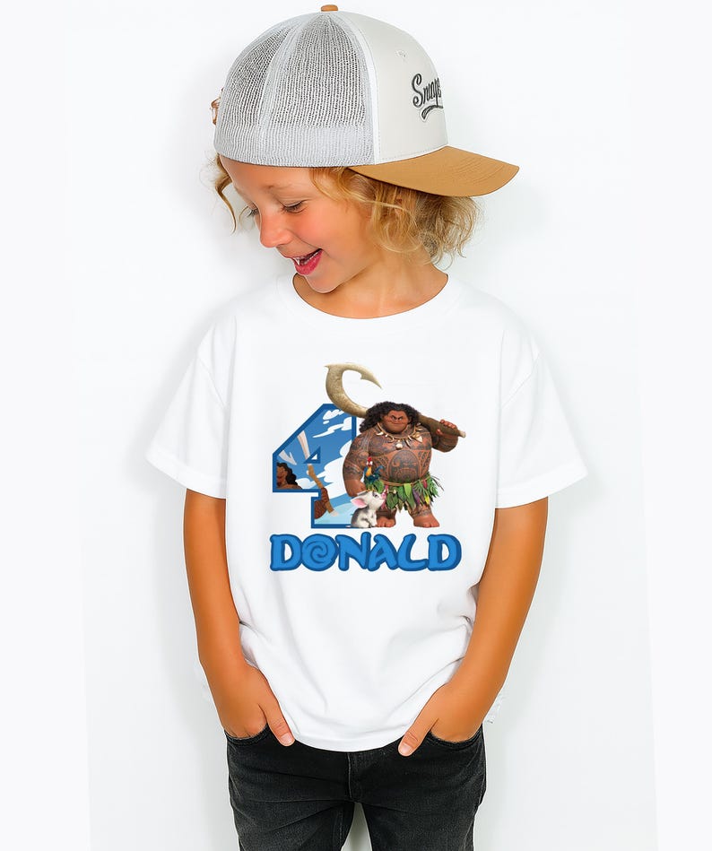 Moana Maui Birthday Shirt, Disney Family Trip Tee, Maui Toddler Boy Gift, Disneyland Birthday Vacation Sweatshirt, WDW Birthday Kids Sweater