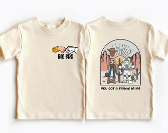 Toy Story Brothers Shirt, Disney Woody Buzz Lightyear Tee, Pixar Family Matching Sweatshirt Disneyland Siblings Gift Tees