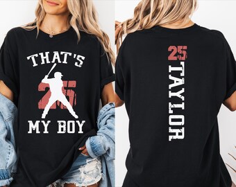Custom Baseball Mom Shirt, Player Name Baseball Sweatshirt, Sport Dad Tees, Baseball Fan Mama Shirts, Cheer Mama Tee, Baseball Lover Family
