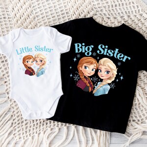 Frozen Sisters Shirt, Disney Big and Little Sister Matching Tee, Elsa and Anna Family Sweatshirt, Frozen Siblings Gİft