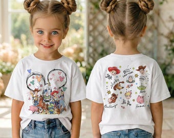 Toy Story Disneyland Trip Shirt, Woody Buzz Lightyear Signatures T-shirts, Disney Pixar Kids Tee