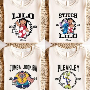 Stitch And Lilo Shirt, Disney Trip Matching Tee, Stitch Signatures Sweatshirt, Stitch Characters Hoodie, Disneyworld Vacation T-shirt