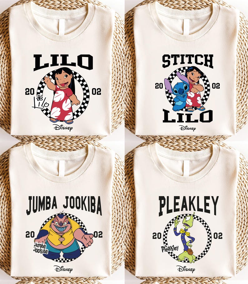 Stitch And Lilo Shirt, Disney Trip Matching Tee, Stitch Signatures Sweatshirt, Stitch Characters Hoodie, Disneyworld Vacation T-shirt