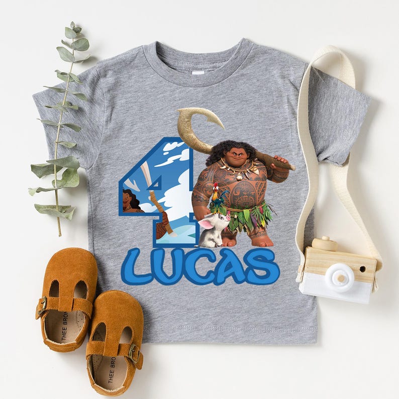 Maui Moana Birthday Shirt, Custom Maui Shirt, Maui Birthday Party T-Shirt, Pua Birthday Boy Tee, Walt Disney Birthday Sweatshirt