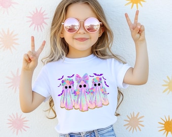 Irisierende Halloween Geist Shirt, Boo Kinder gruselige Saison T-Shirt, Kleinkind Neon Geist Sweatshirt, Süßes sonst gibts Saures Gİft
