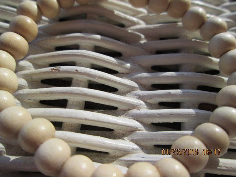 Bracelet, whiteWood 6mm Bead Bracelet, Women whitewood handmade beaded bracelet, Men whitewood bracelet, 211 image 5
