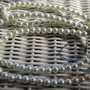 Lanyard, Pearl 8mm Handmade Beaded Lanyard, Pearl 8mm Handmade Beaded ID Badge, Handmade Beaded Lanyard, 751 image 5