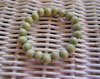 Bracelet,  Celadon 8mm Wood Bracelet, women celadon wood bracelet, men wood celadon bracelet, 363