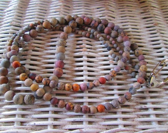Lanyard, Grass flower jasper lanyard, mens grass flower lanyard, womens grass flower lanyard, 850