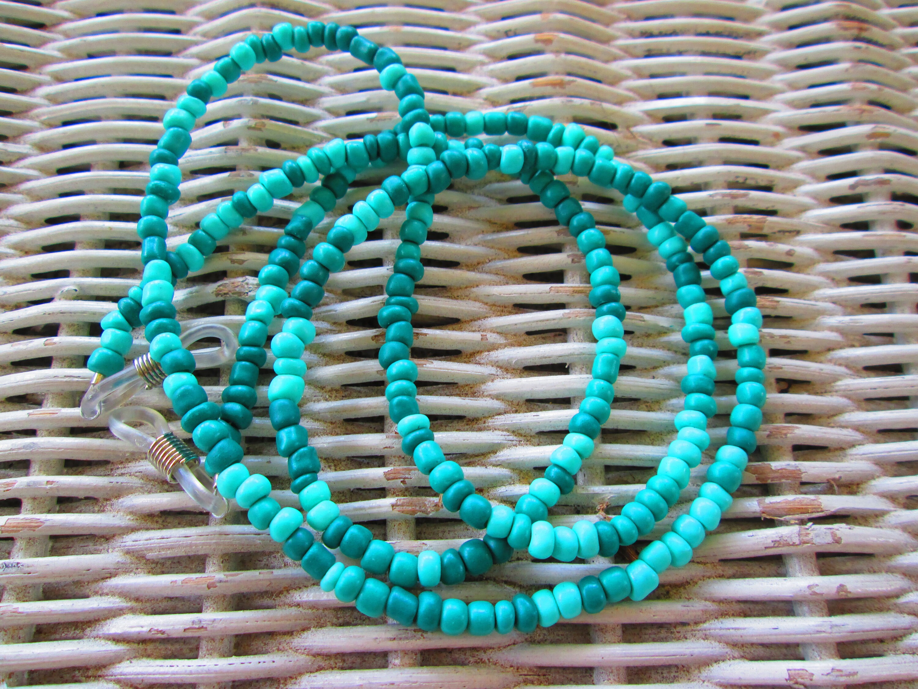 Eyeglass Chain Green Eyeglass Chain Beaded Eyeglass Chain Etsy