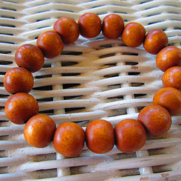 Bracelet,  Terra Cotta 10mm Wood Bead Bracelet, Terra Cotta bracelet,  wood bracelet,  Terra Cotta beaded bracelet, 277