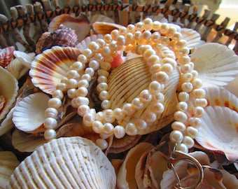 Lanyard, Freshwater Pearl beaded lanyard, 825