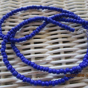 Eyeglass Chain,  Cobalt Blue Beaded Glasses Chain,  Handmade Beaded Eyeglass Chain, 1031