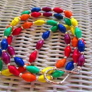 Lanyard, Outreach Uganda  Crayon Box paper beaded lanyard, Paper Lanyard, 973