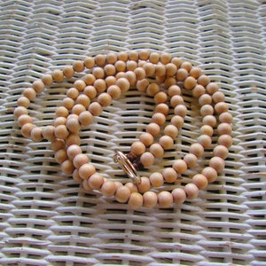 Lanyard, White Wood 8mm Bead Lanyard,  White wood 8mm beaded handmade id badge, Stone White wood beaded id badge, 945