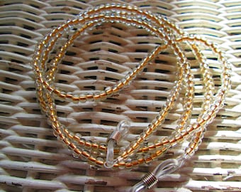 Eyeglass Chain,   Crystal gold metal glasses chain,  1206