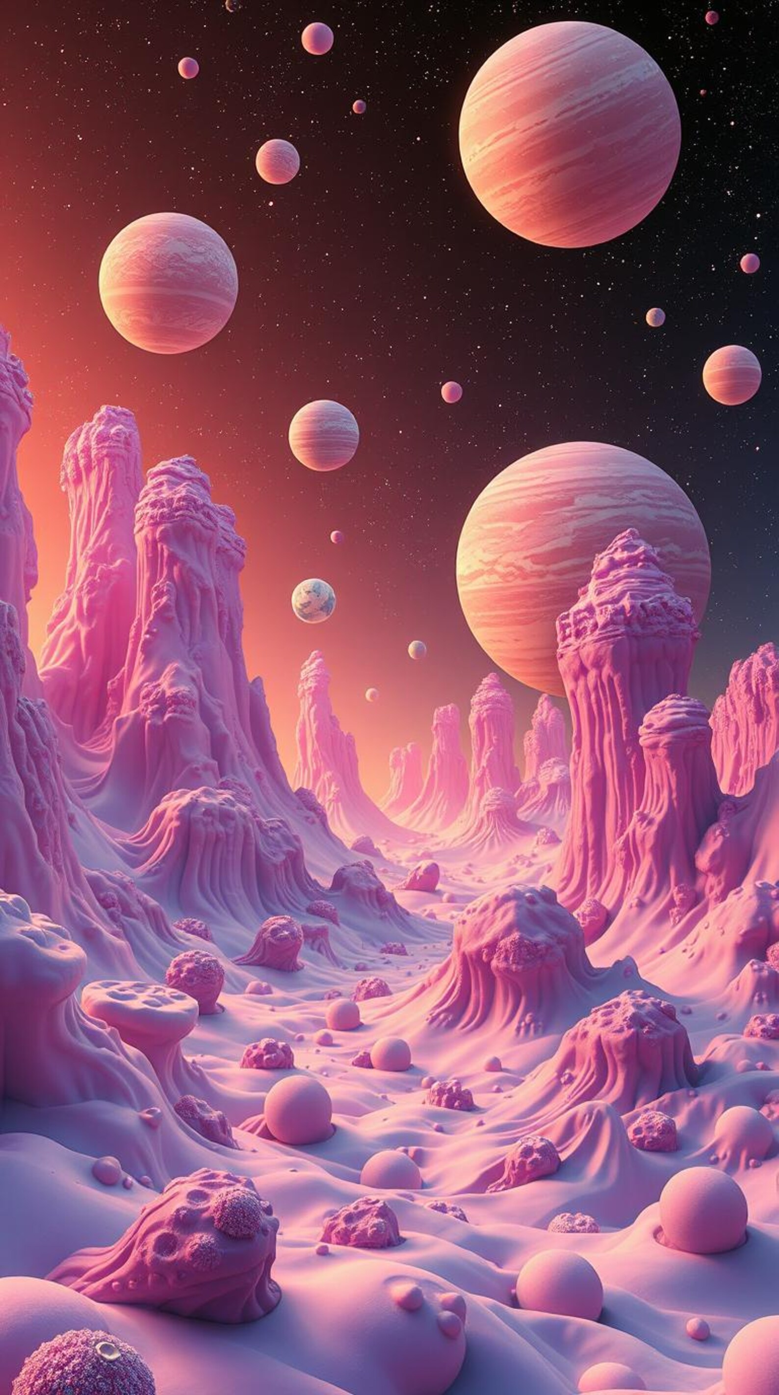 Celestial Cosmic Art Print – Mystical Galaxy Wall Art, Digital Space ...