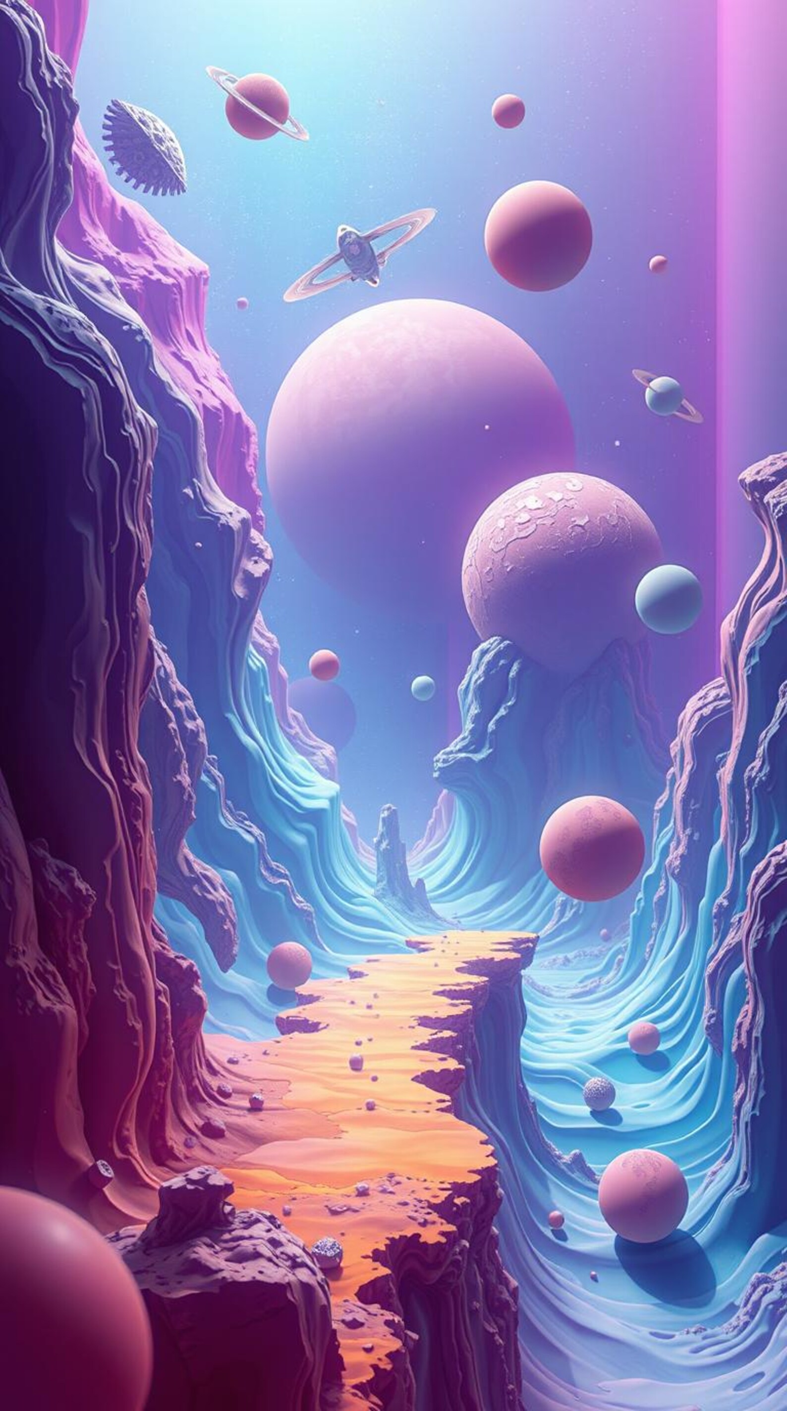 Celestial Cosmic Art Print – Mystical Galaxy Wall Art, Digital Space ...