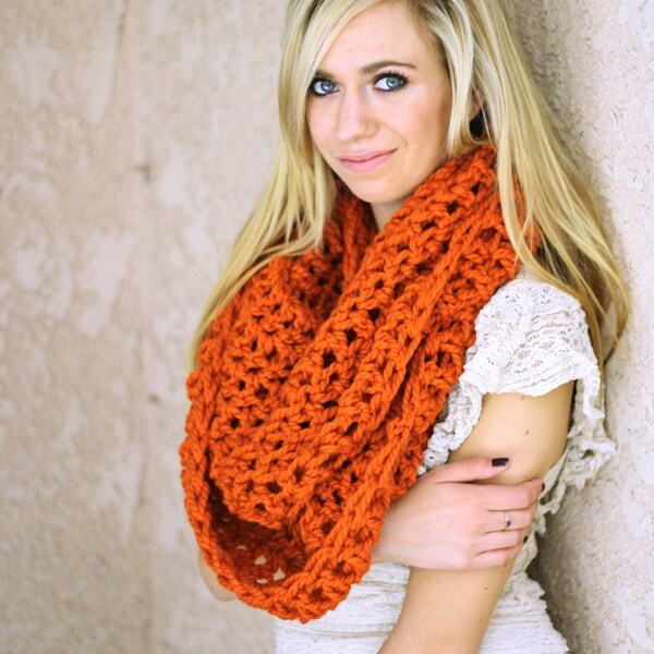 the OVERSIZED EGO scarf / color CANTELOUPE