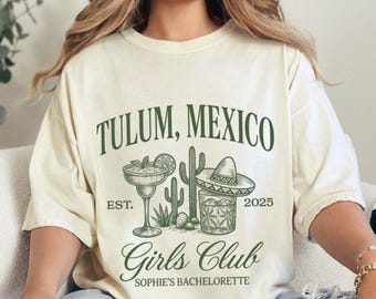 Tulum Bachelorette Party Shirt, Mexico Destination Tee