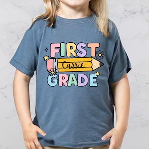 First Grade Back To School Shirt, Personalized First Grade Shirt, First Grader School Outfit, Custom First Grader Shirt