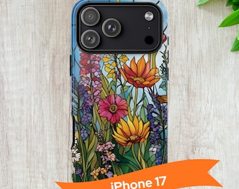 Floral iPhone Tough Case: Vibrant Flower Art, iPhone17