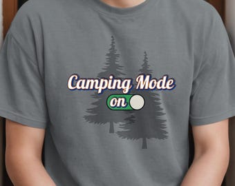 Unisex Camping Shirt: Comfort Colors Outdoor Adventure Tee