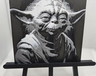 Yoda 3D Frame – Star Wars Art in Multicolor 3D Printing