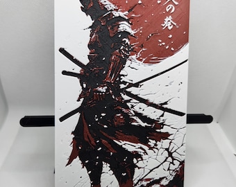 Samurai 3D Frame – Japanese Relief Art with Multicolor 3D Printing